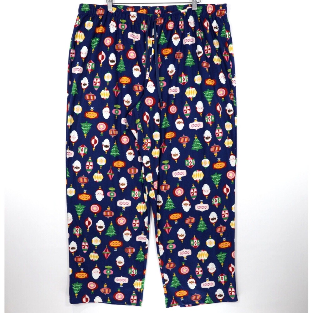 North Pole Trading Co Women's Blue Flannel Christmas‎ Pajama Pants Size 2X
